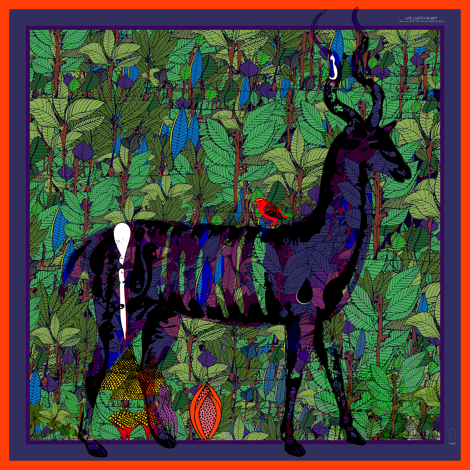 The Forest Deer and The Hemming Bird (Nsem Keka)