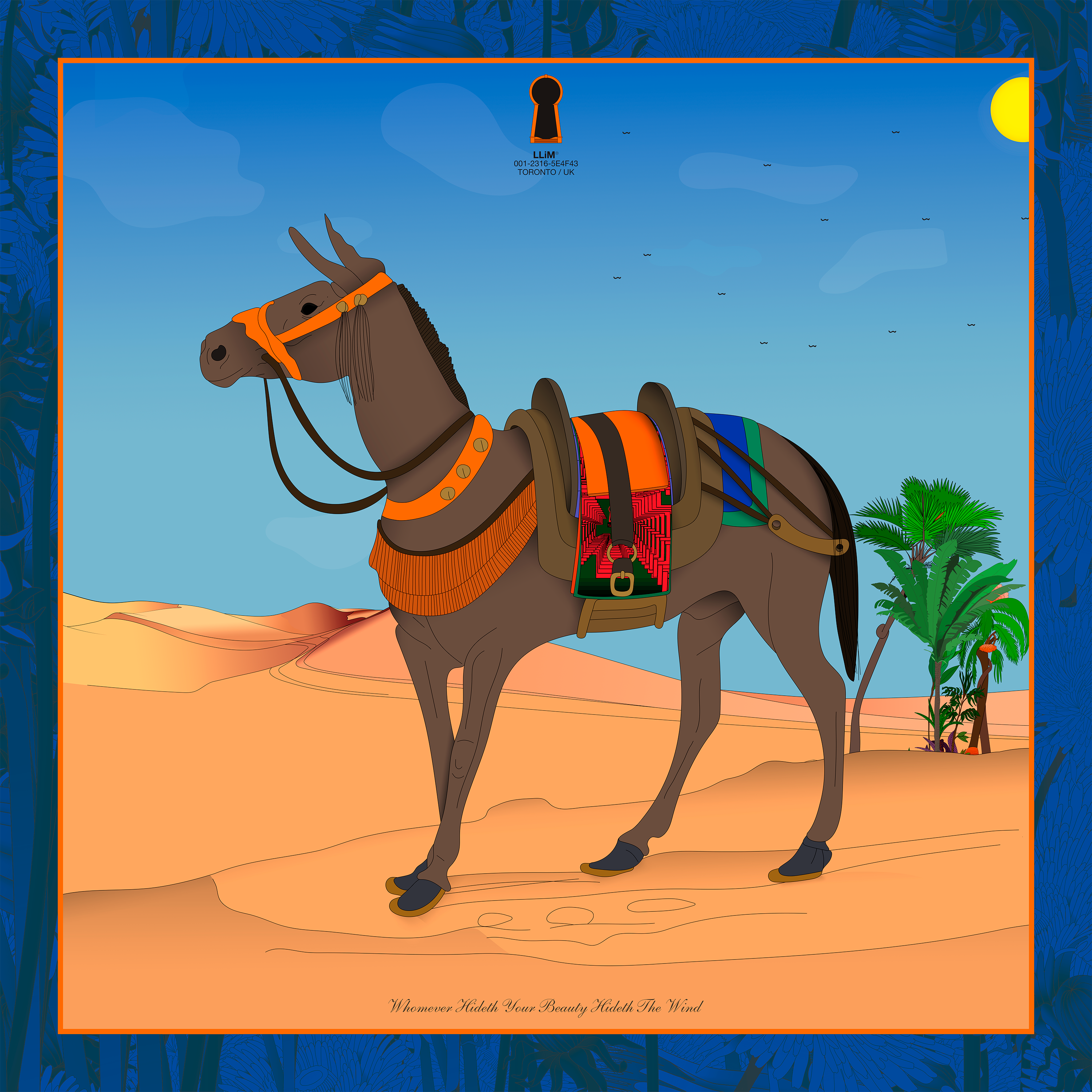 A horse (Brown) does not ...