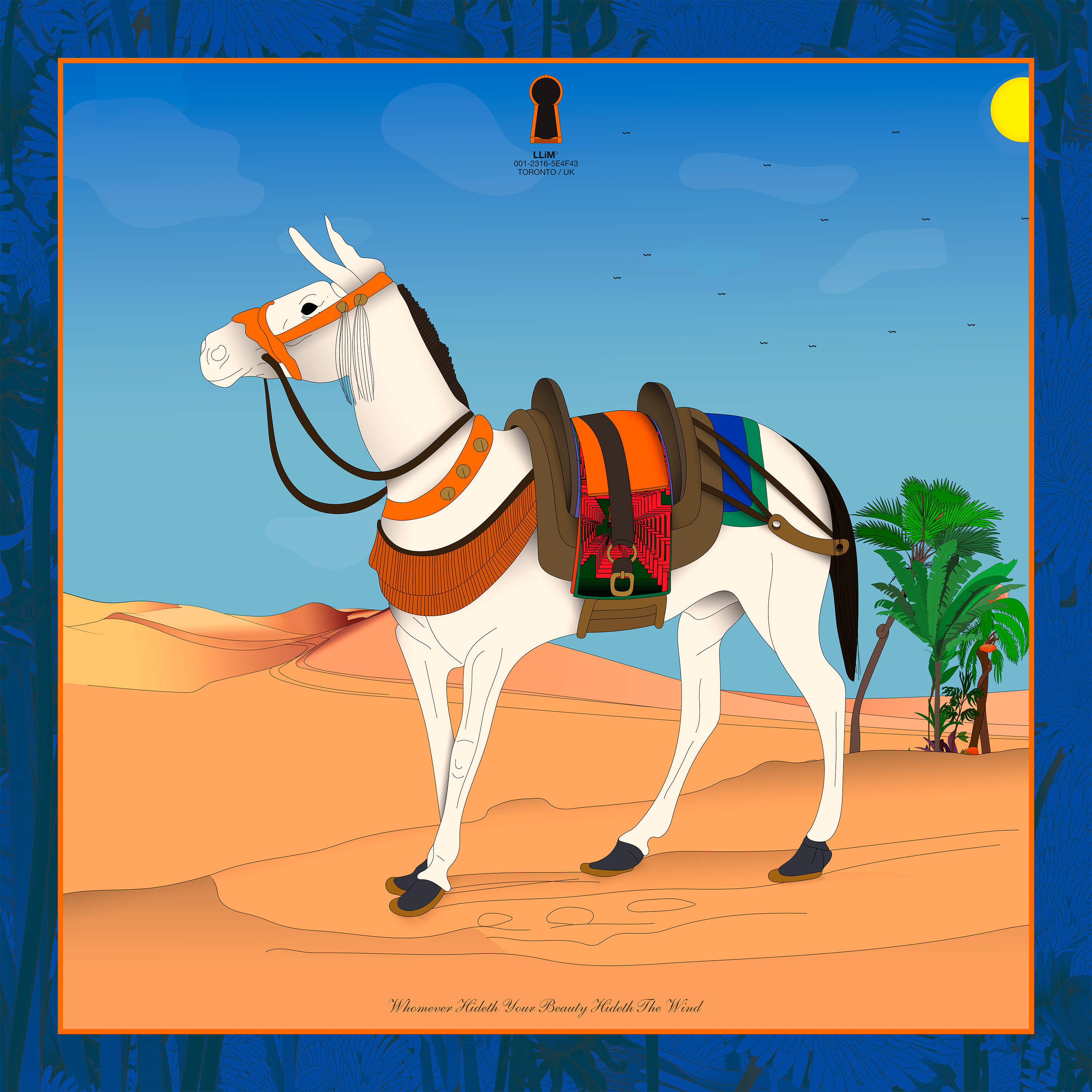 A horse (White) does not ...