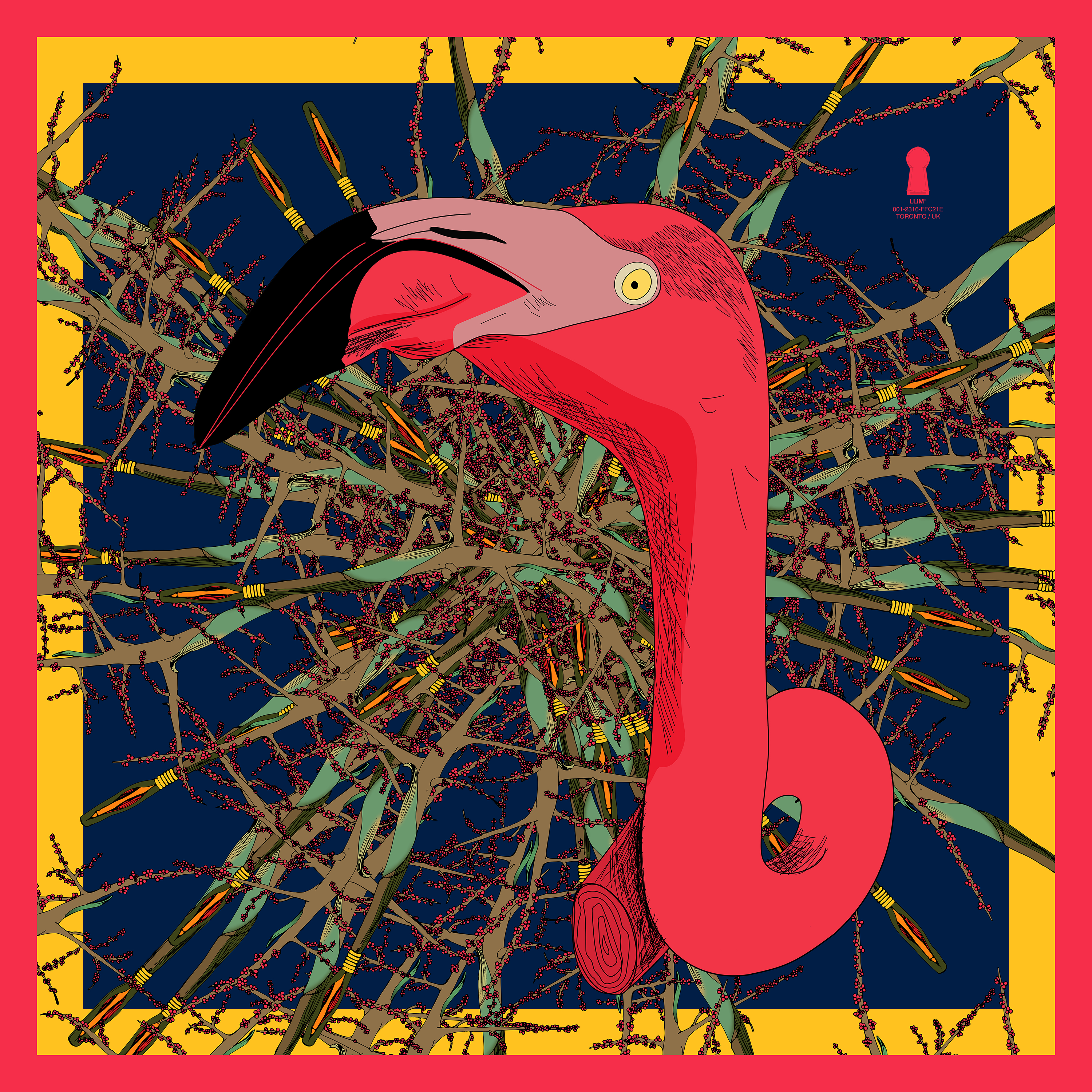 Many Trees but one source Series II - Flamingo