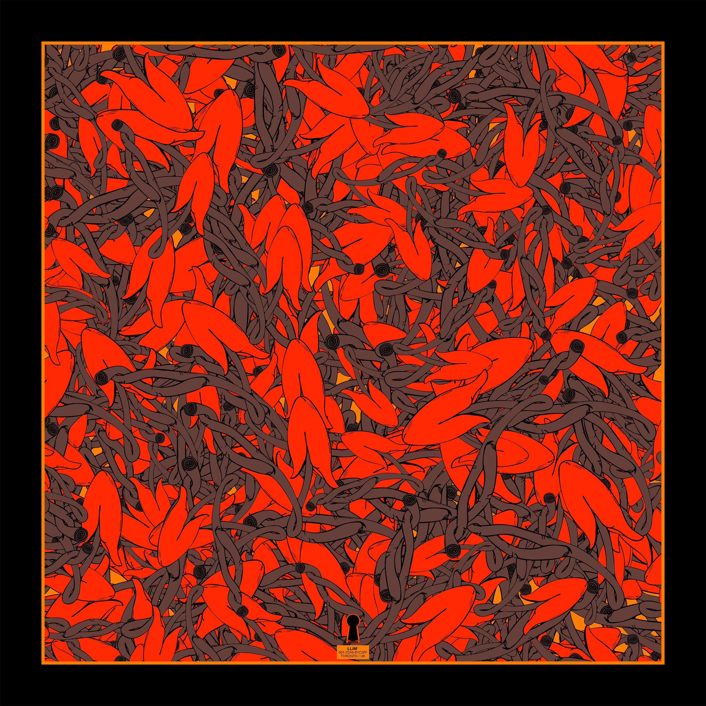 Red Bottom Flower II