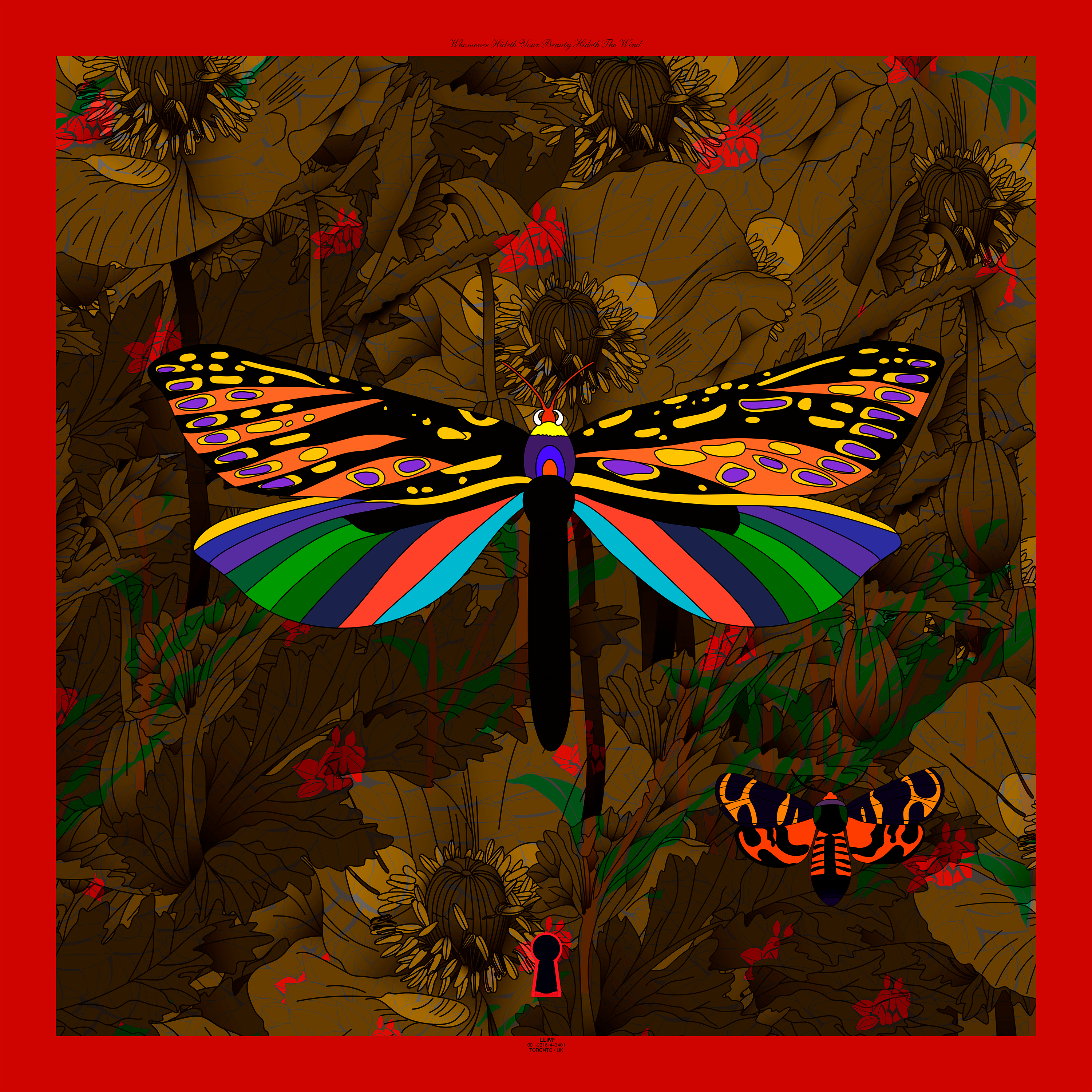 Super Duper Colourful Flowery Butterfly