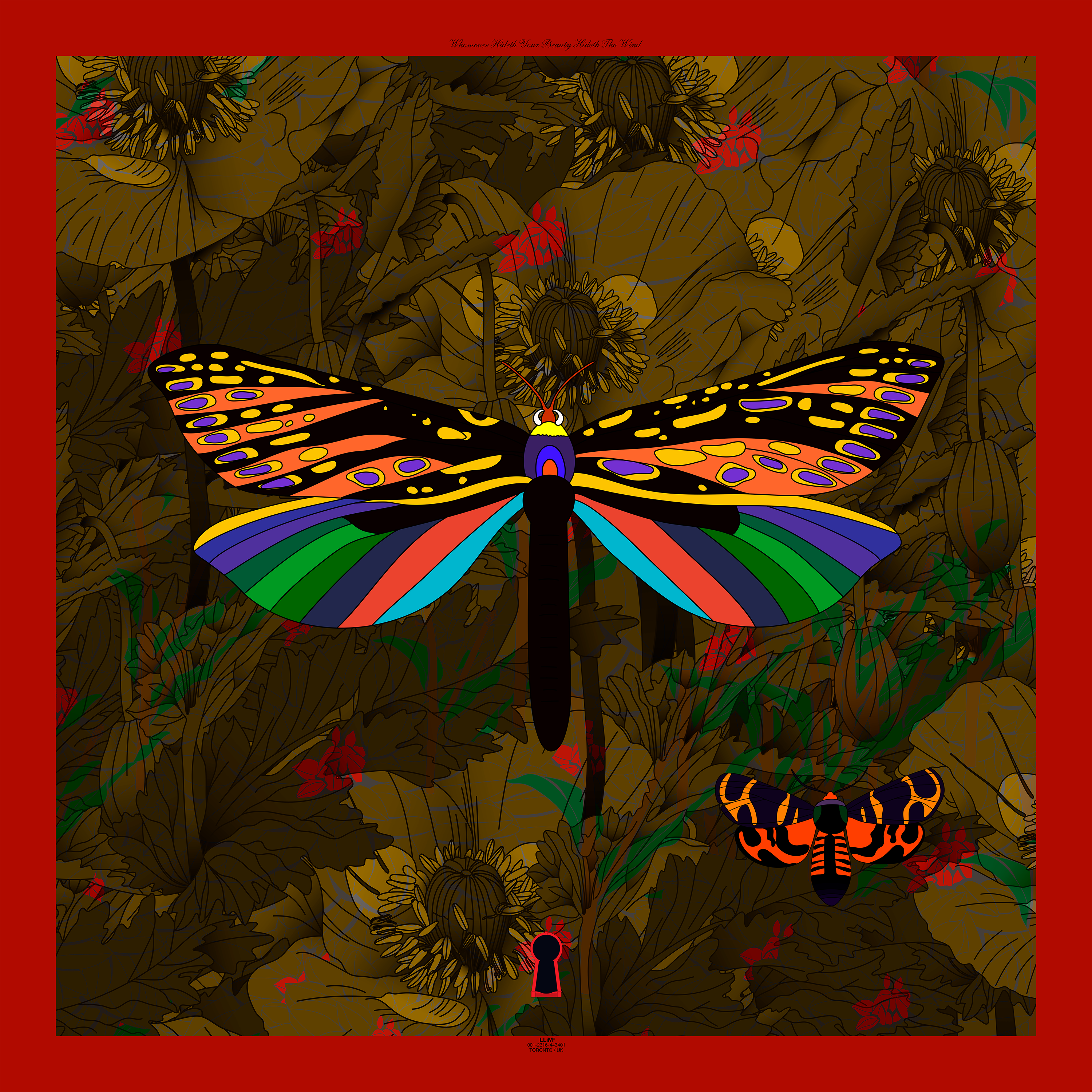 Super Duper Colourful Flowery Butterfly
